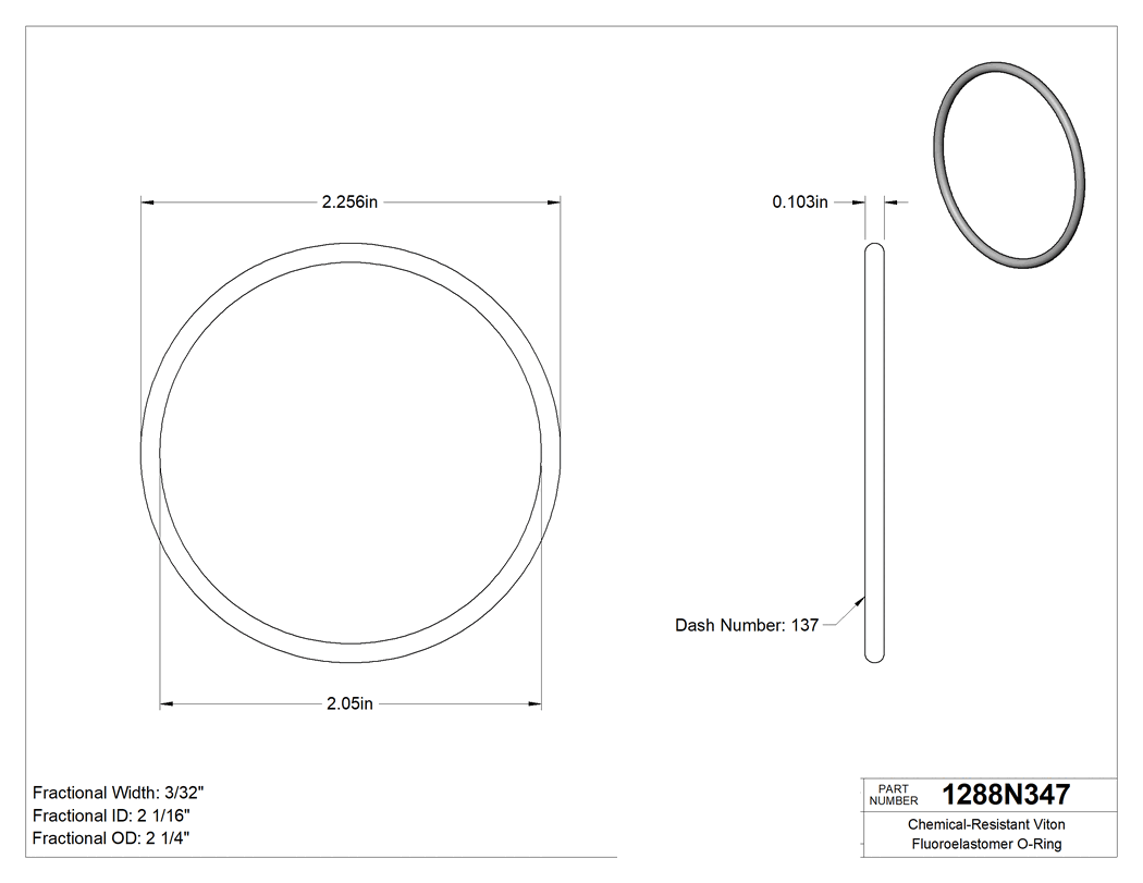 Technical drawing - 1288N347